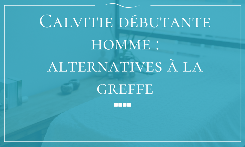 Calvitie débutante homme image mise en avant blog